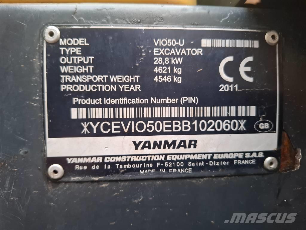 Yanmar VIO50-U Minigravemaskiner