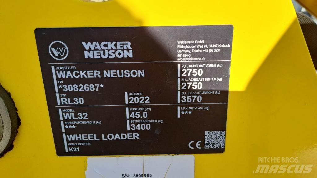 Wacker Neuson WL32 Læssemaskiner på hjul