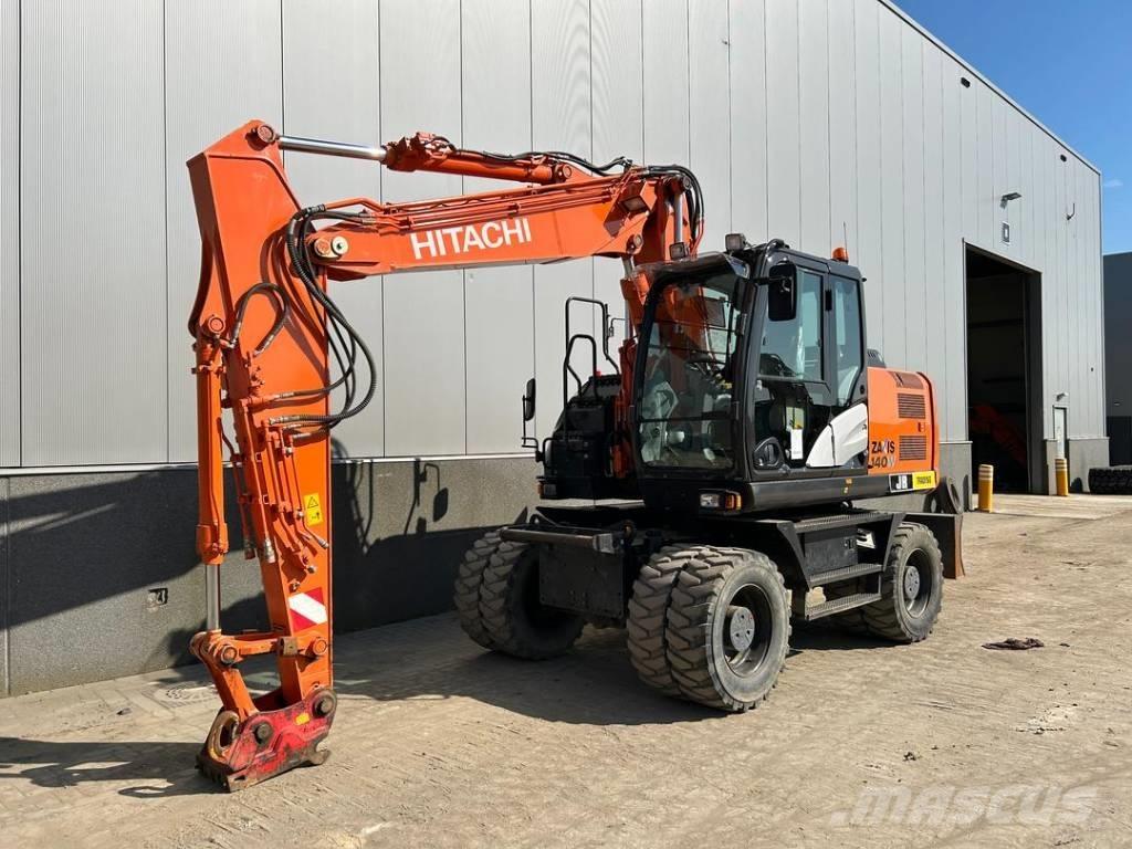 Hitachi ZX 140 W-5B Gravemaskiner på hjul