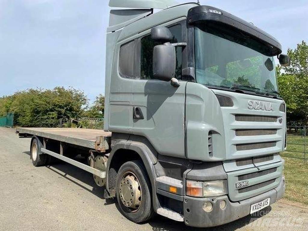 Scania R 340 Lastbil med lad/Flatbed