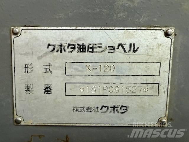Kubota K-120 Gravemaskiner på larvebånd