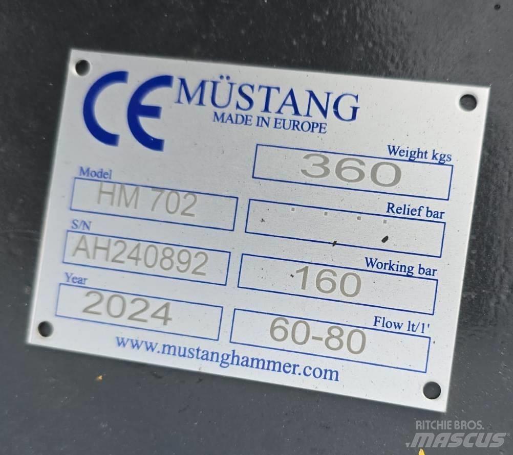 Mustang HM702 Hydraulik / Trykluft hammere