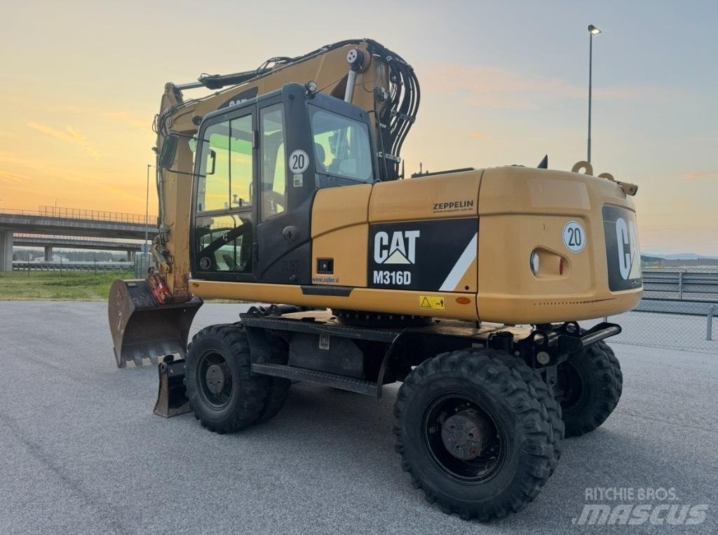 CAT M 316 D Gravemaskiner på hjul