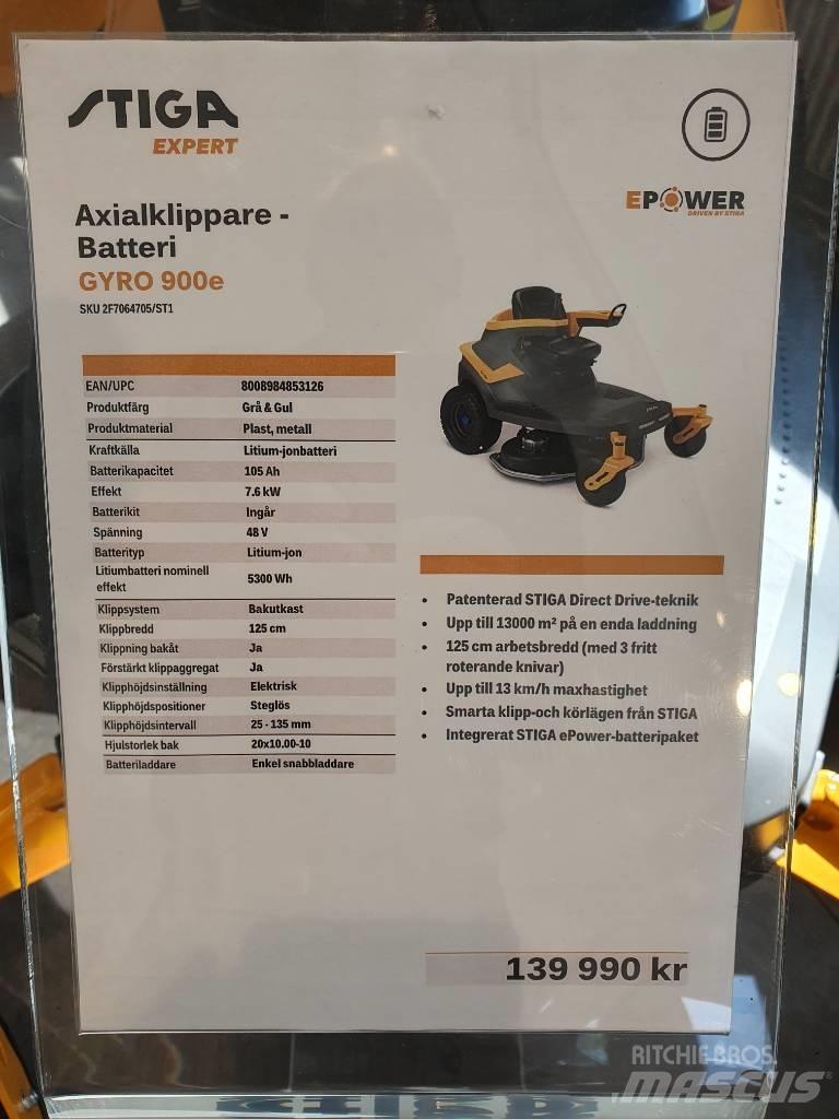 Stiga GYRO 900E DEMO Traktorklippere