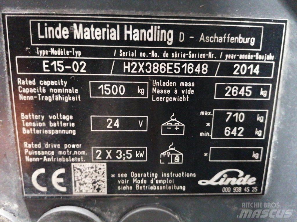 Linde E15-02 El gaffeltrucks