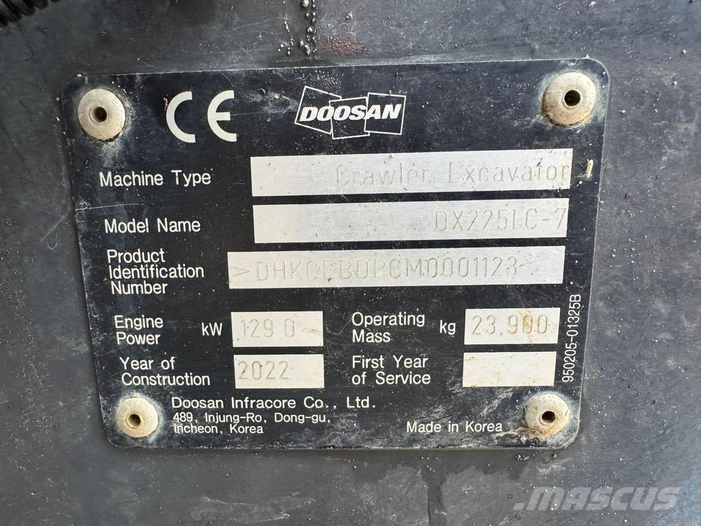 Doosan DX225LC-7 Special gravemaskiner