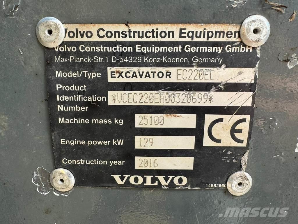 Volvo EC220EL Gravemaskiner på larvebånd