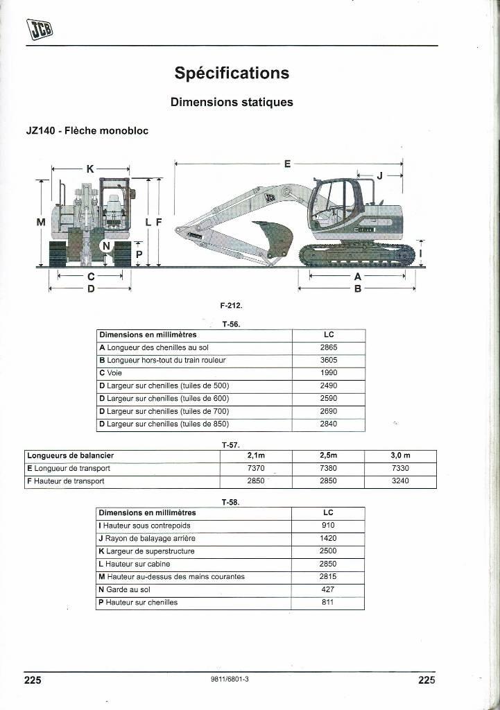 JCB JZ 140 D Gravemaskiner på larvebånd