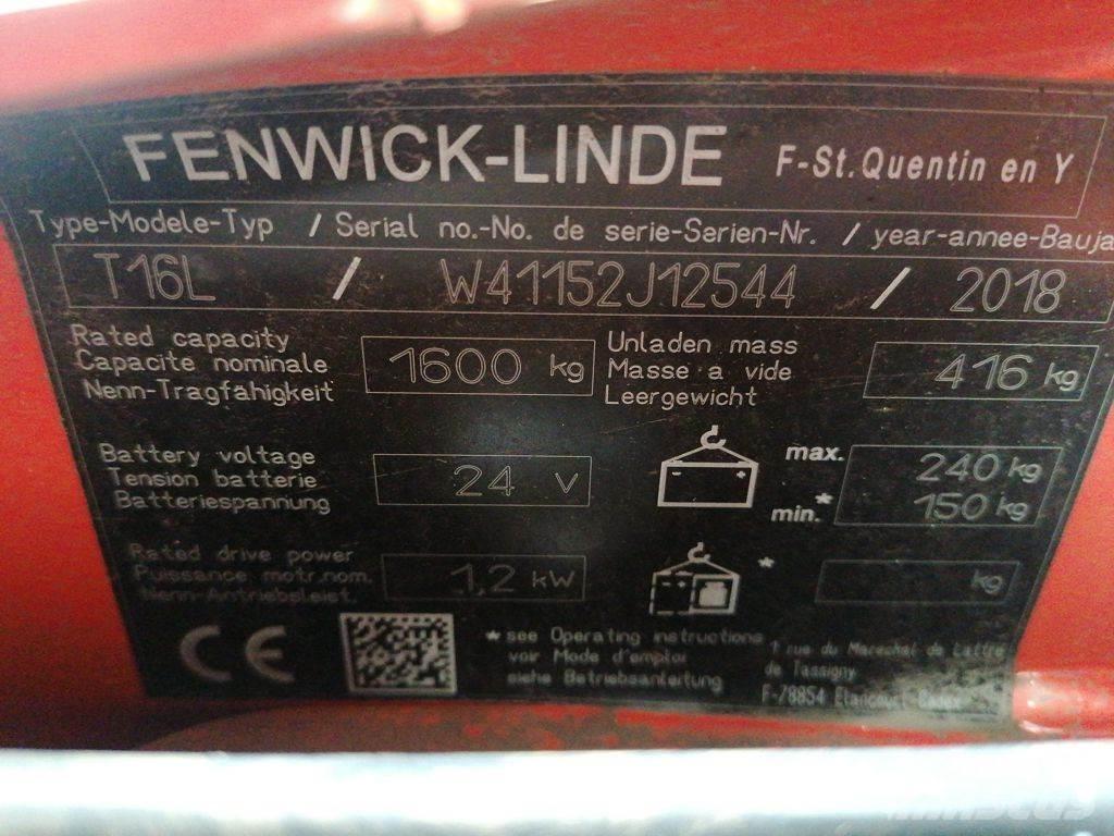 Linde T16L El-palleløftere