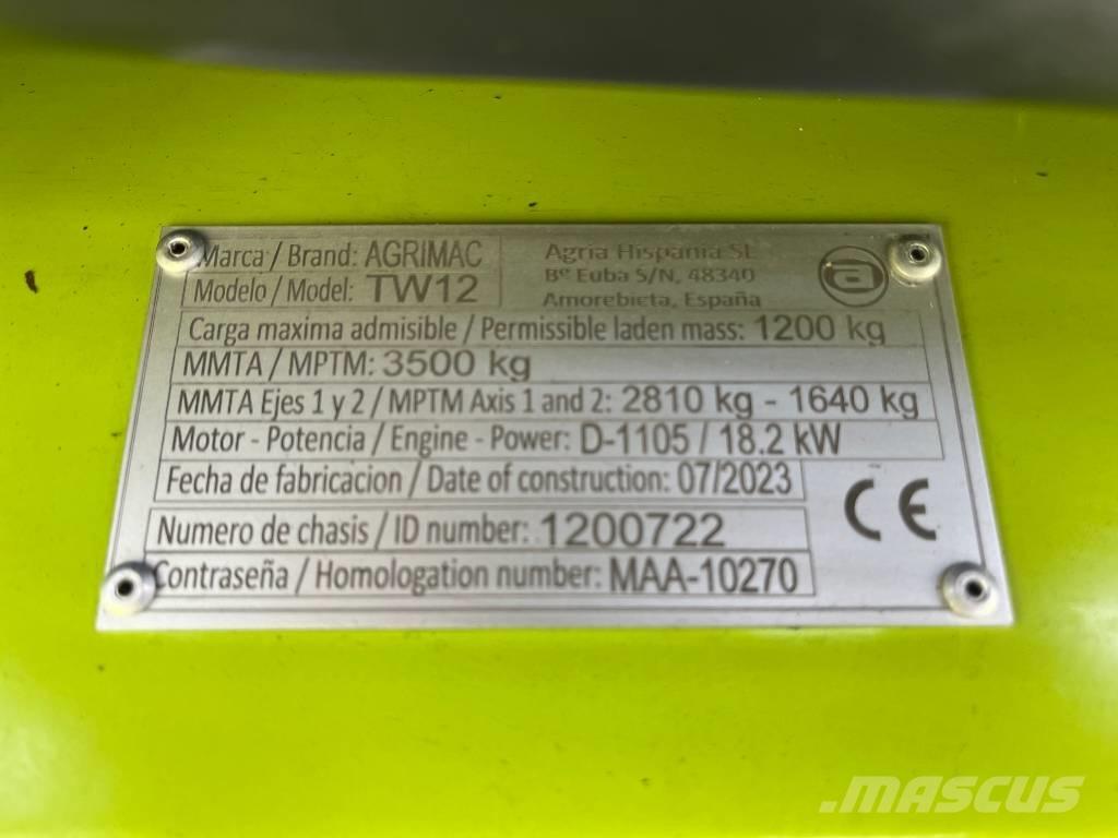 Agrimac TW 12 4x4 Diesel gaffeltrucks