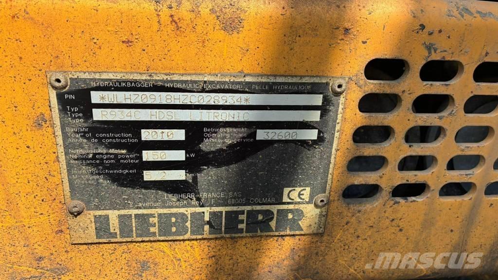 Liebherr R 934 C Gravemaskiner på larvebånd