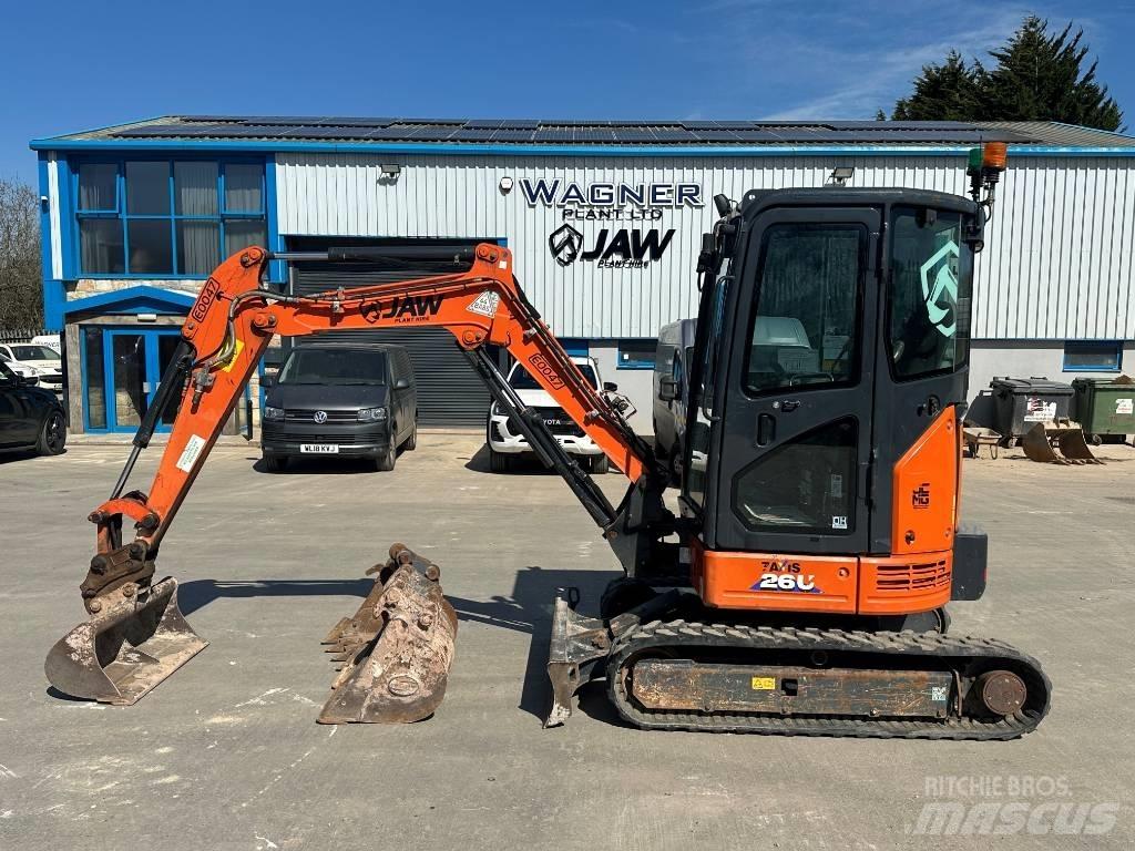 Hitachi ZX 26 U-6 Minigravemaskiner