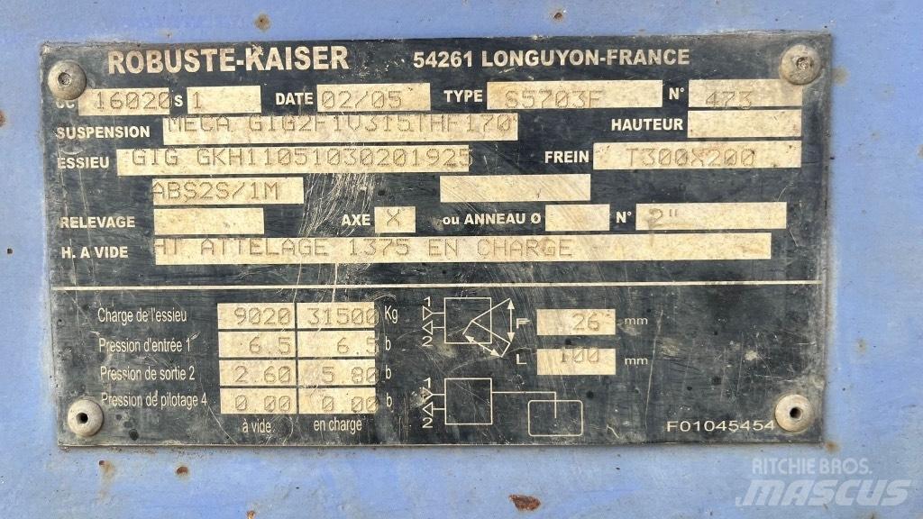 Kaiser TPSL Semi-trailer til Autotransport
