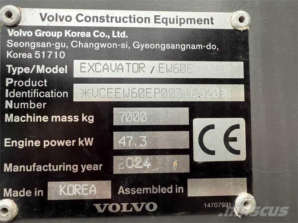 Volvo EW60 E Gravemaskiner på hjul