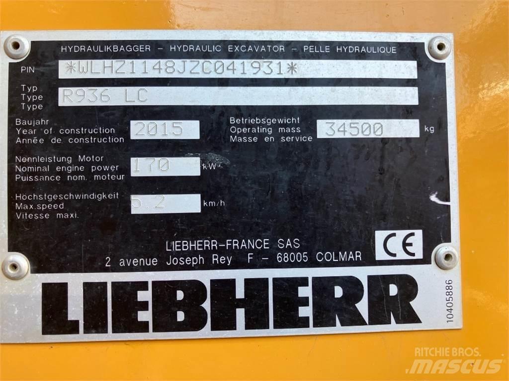 Liebherr R936 Gravemaskiner på larvebånd