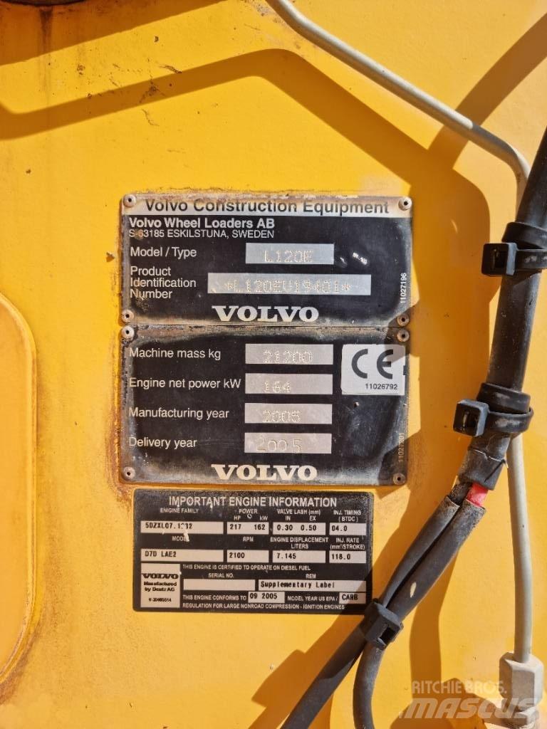Volvo L 120 E Læssemaskiner på hjul