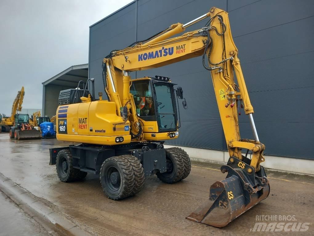 Komatsu PW160-11E0 Gravemaskiner på hjul