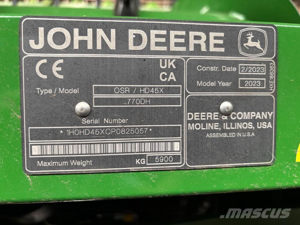 John Deere X9 1000 Mejetærskere