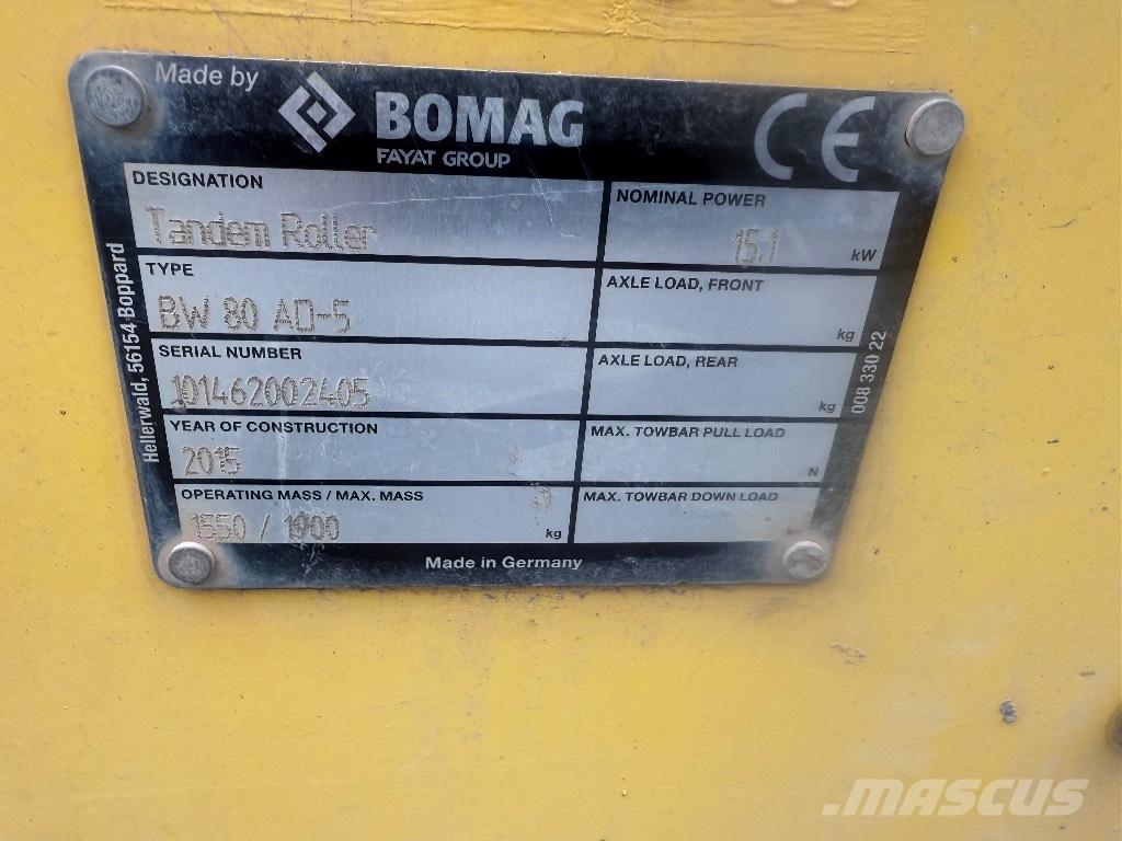 Bomag BW 80 AD-5 Tvilling tromle