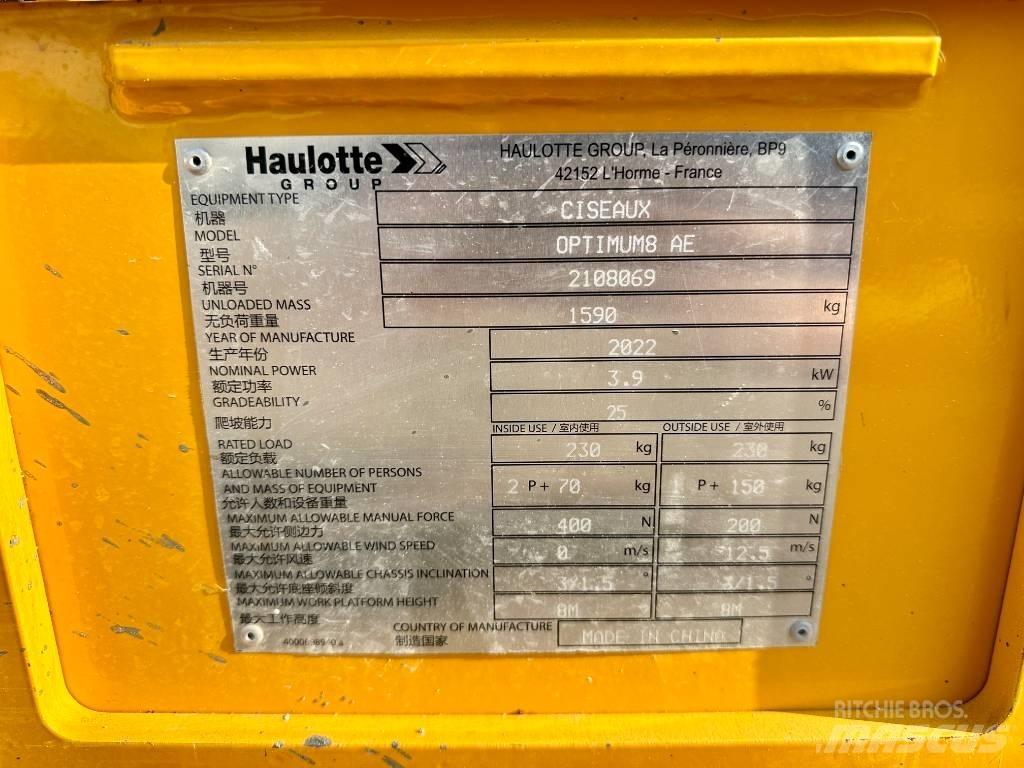 Haulotte OPTIMUM 8 Saxlifte