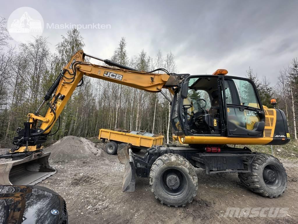 JCB JS 145 W Gravemaskiner på hjul
