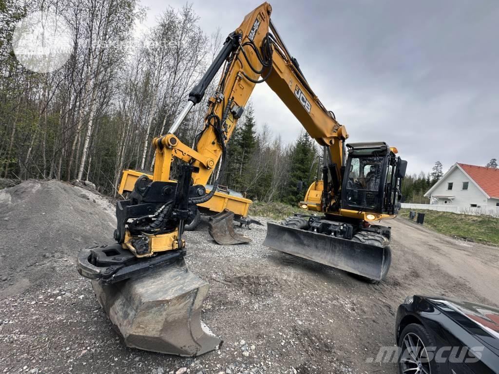 JCB JS 145 W Gravemaskiner på hjul