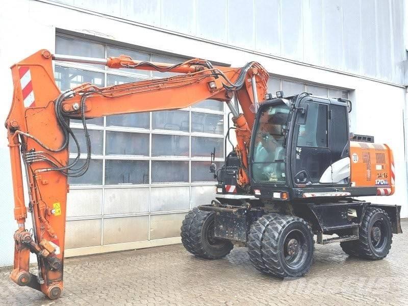 Hitachi ZX 170 W-6 Gravemaskiner på hjul