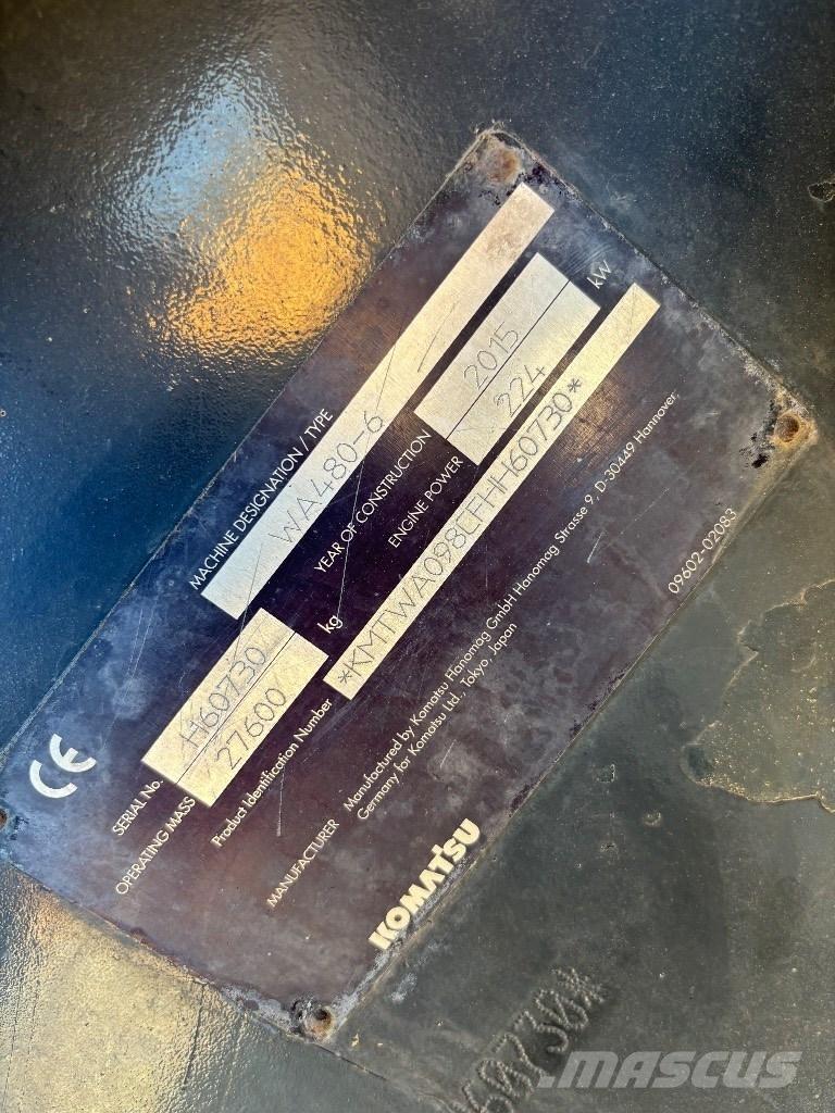 Komatsu WA 480-6 Læssemaskiner på hjul