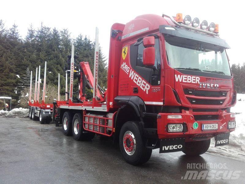 Iveco Trakker 450 Lastbil med kran