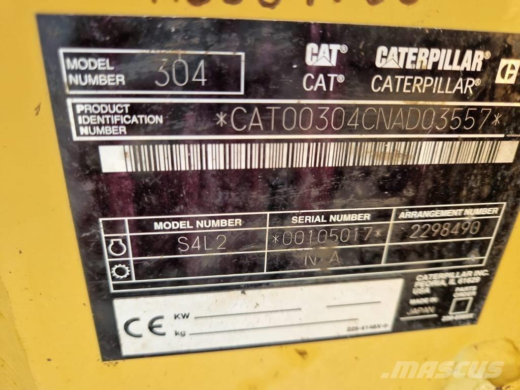 CAT 304 CR Minigravemaskiner