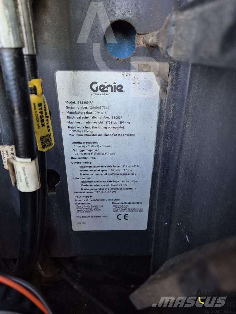 Genie GS 3369 RT Saxlifte