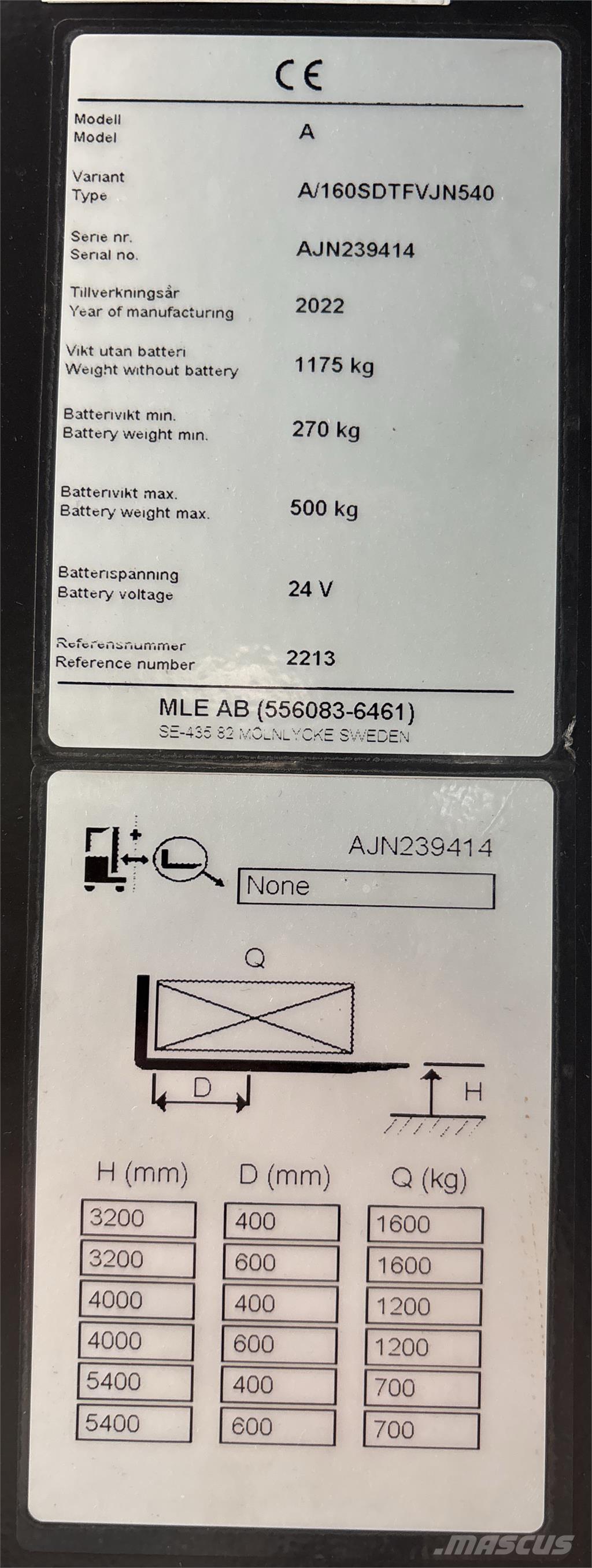 Atlet A160 Selvkørende stablere
