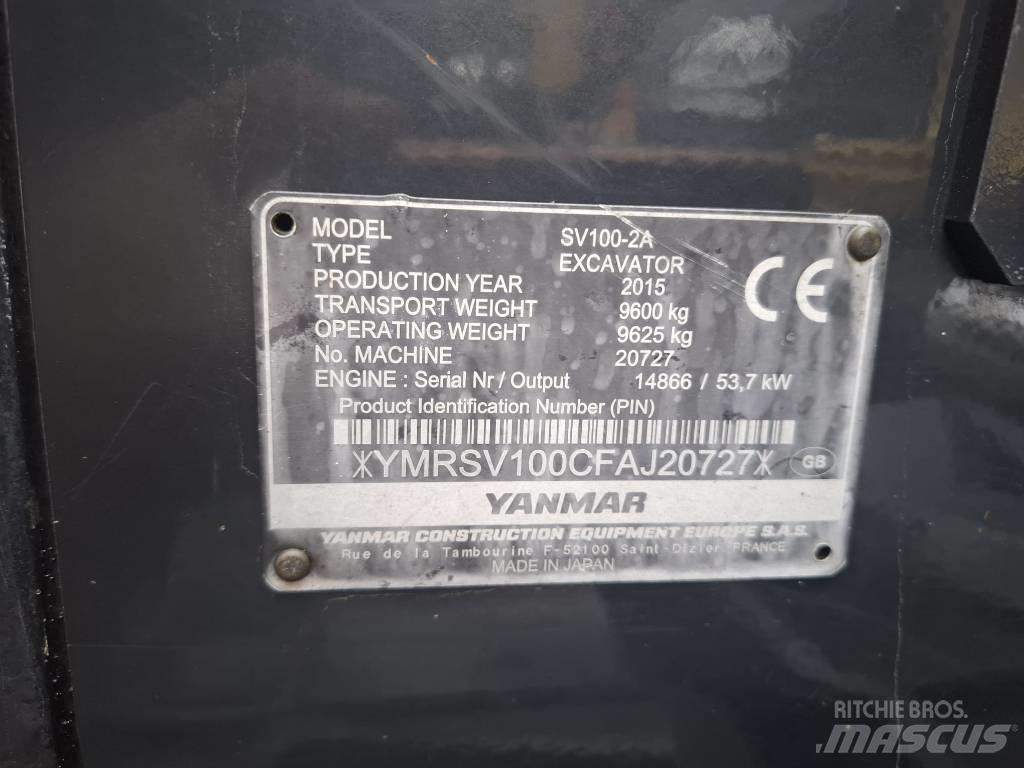Yanmar SV 100-2A Midi-gravemaskiner 7t - 12t