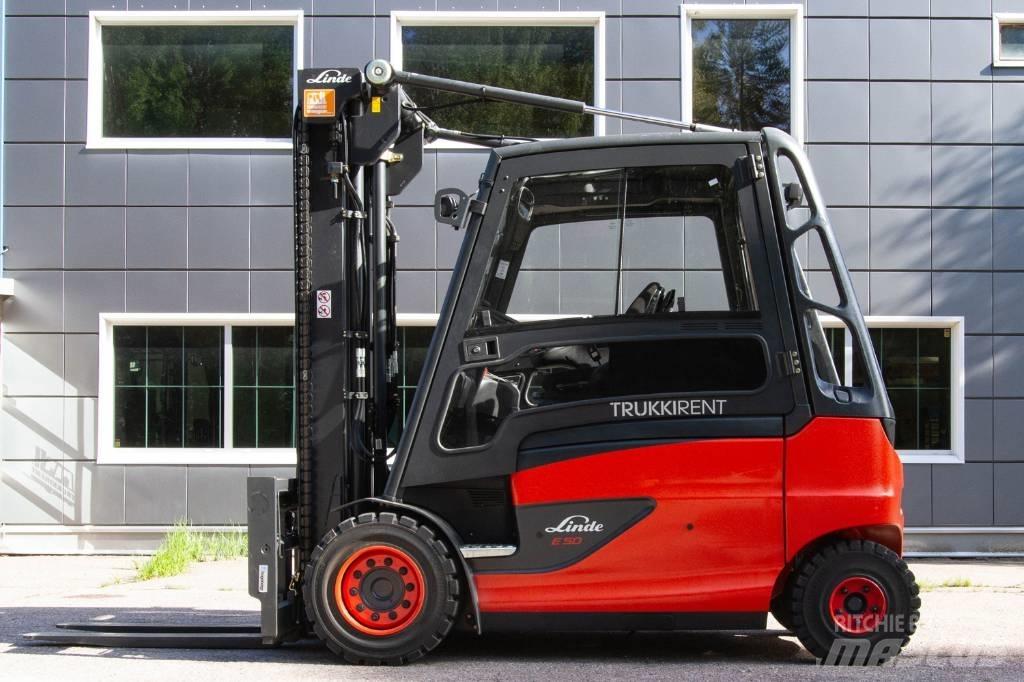 Linde E50HL-01 El gaffeltrucks