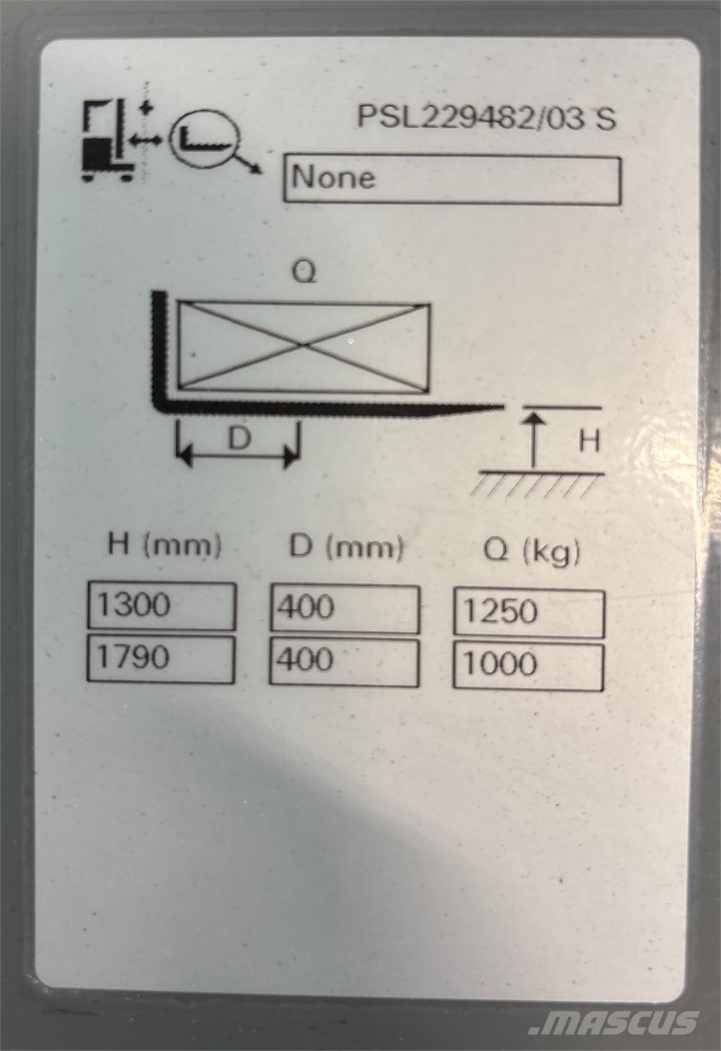 Atlet PSL125 Gaffelstabler med gående fører