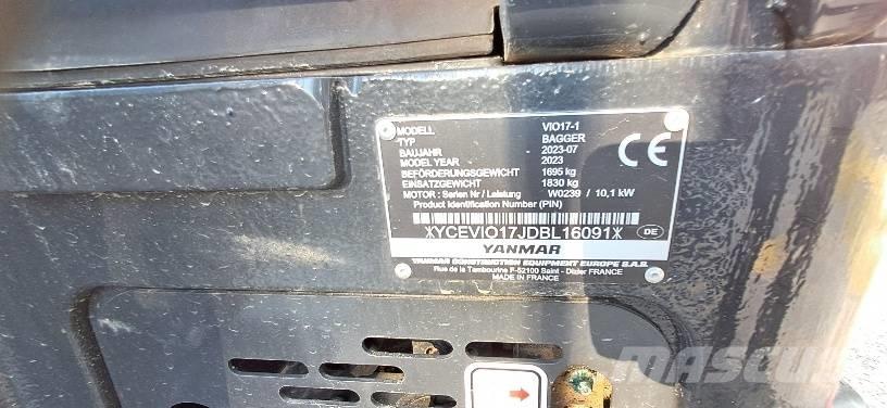 Yanmar Vio 17-1 Minigravemaskiner