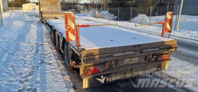 HRD Jumbo Semi-trailer med lad/flatbed