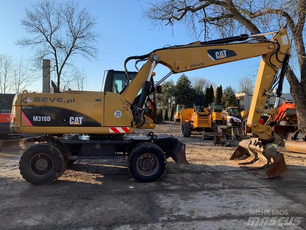 CAT M 318 D Gravemaskiner på hjul