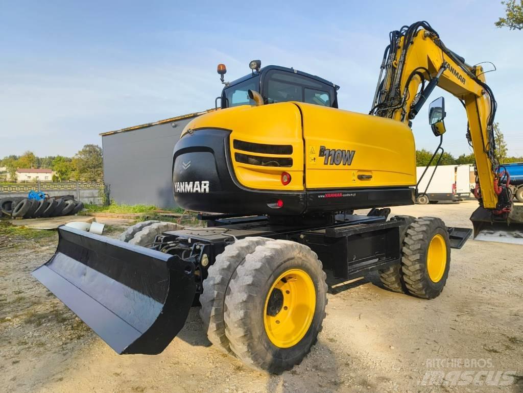 Yanmar B 110 W Gravemaskiner på hjul