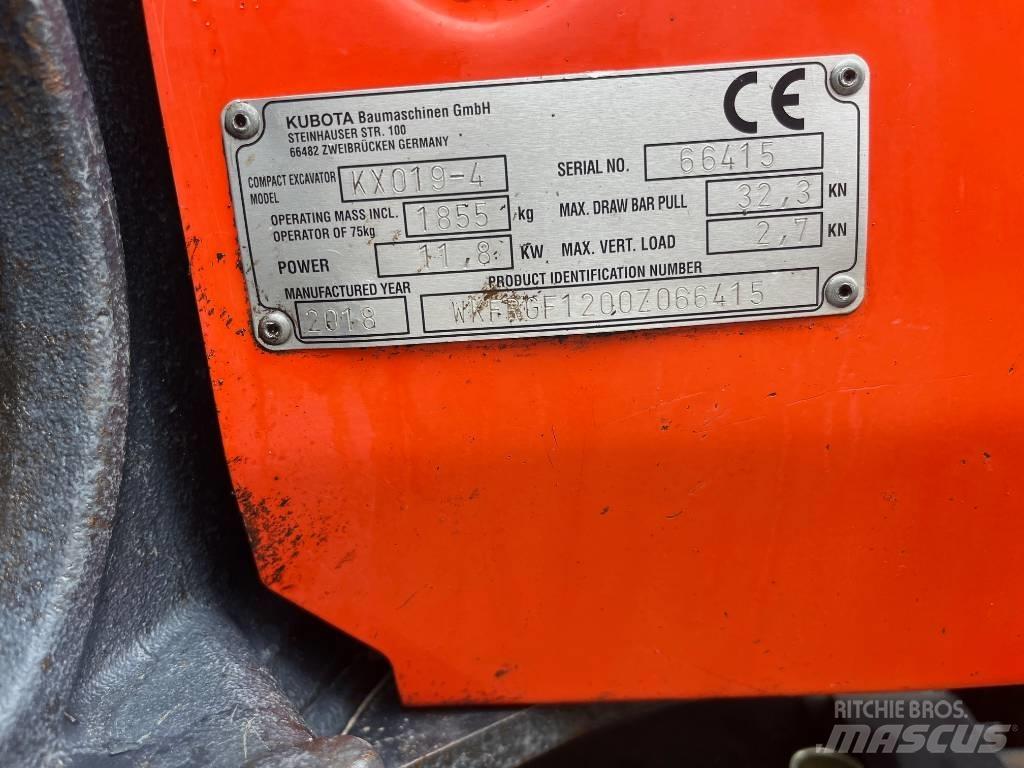 Kubota KX019-4 Minigravemaskiner