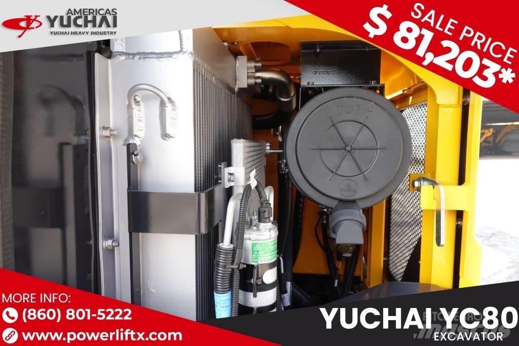 Yuchai YC80 Gravemaskiner på larvebånd