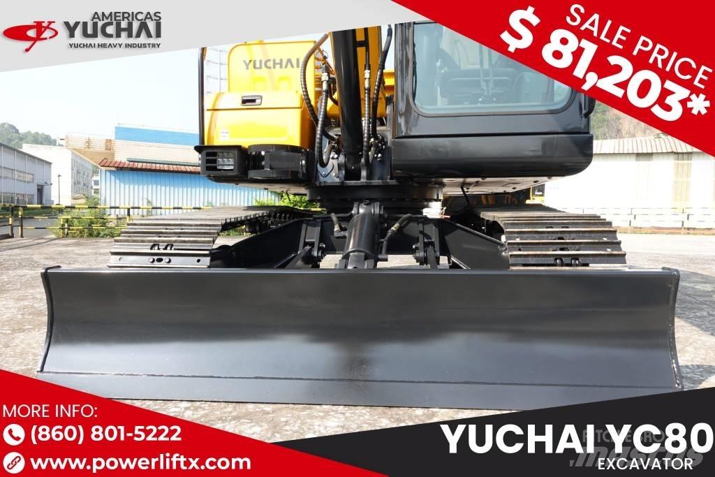 Yuchai YC80 Gravemaskiner på larvebånd