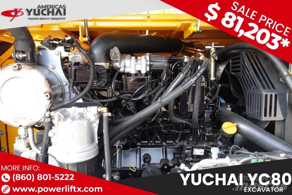 Yuchai YC80 Gravemaskiner på larvebånd
