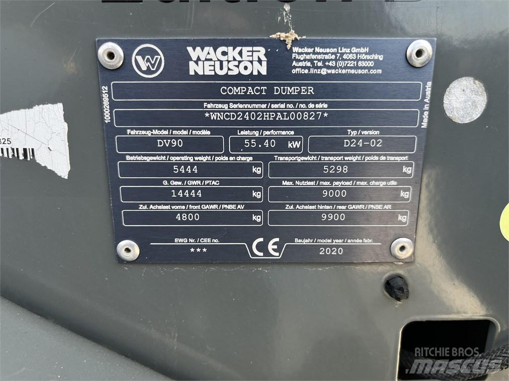 Wacker Neuson DV 90 Knækstyrede dumpere