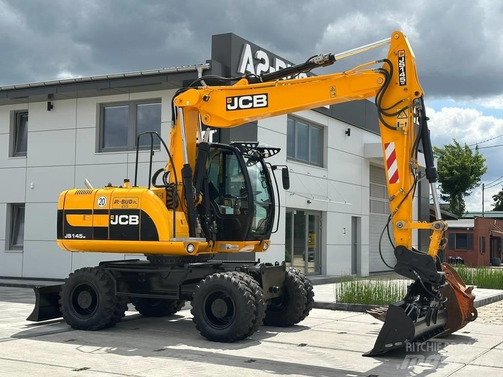 JCB JS 145 W Gravemaskiner på hjul