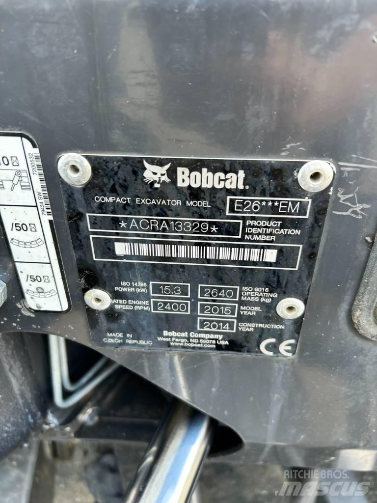 Bobcat E 26 Minigravemaskiner
