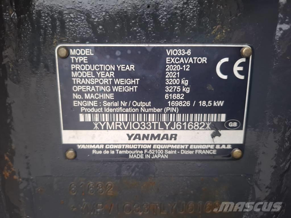 Yanmar Vio 33-6 Minigravemaskiner