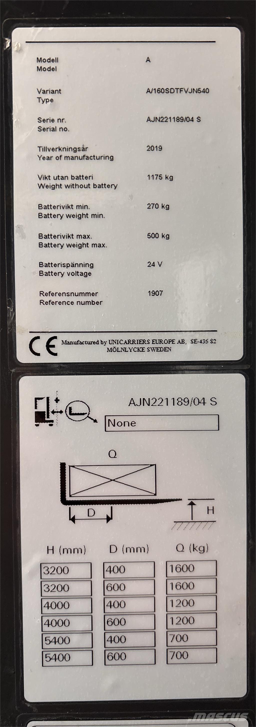 Atlet A160 Selvkørende stablere