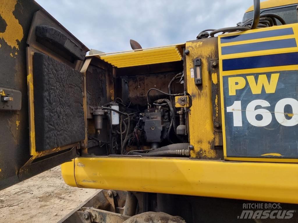 Komatsu PW 160-7 Gravemaskiner på hjul