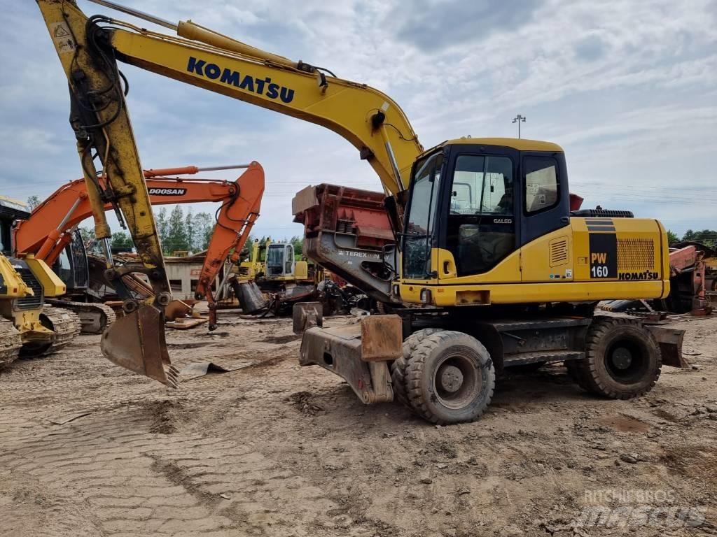 Komatsu PW 160-7 Gravemaskiner på hjul